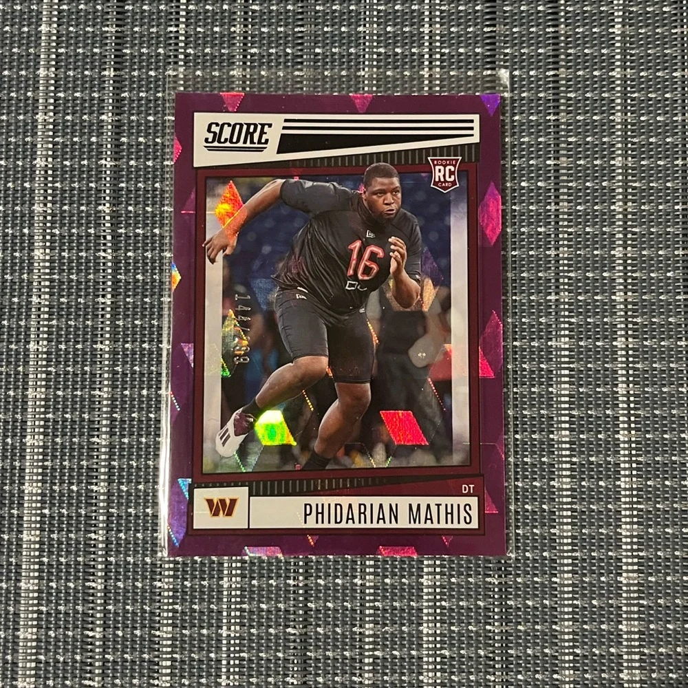 Num RC: 144/299 🏈 Phidarian Mathis 2022 Panini Score Rookie Card #360, Qty 1